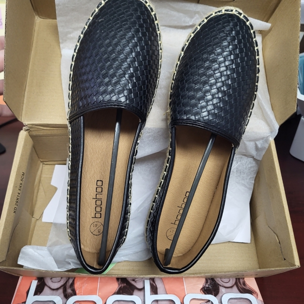 Black Woven Espadrilles